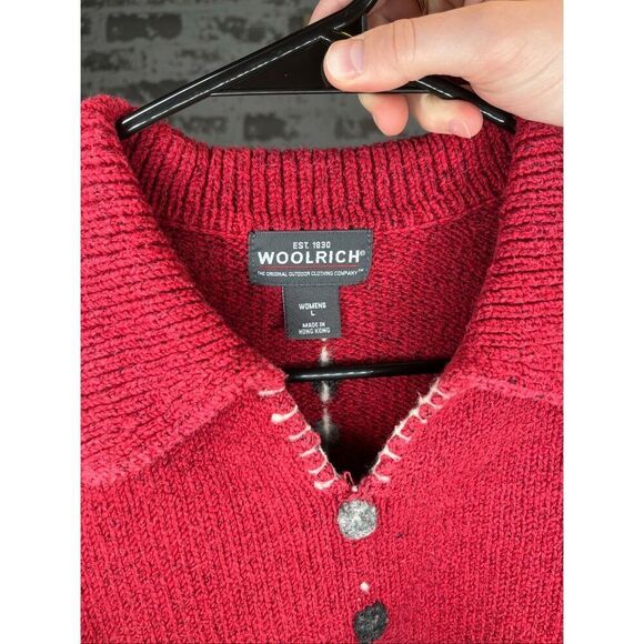 Woolrich | women vintage red wool blend sweater - Picture 2 of 10